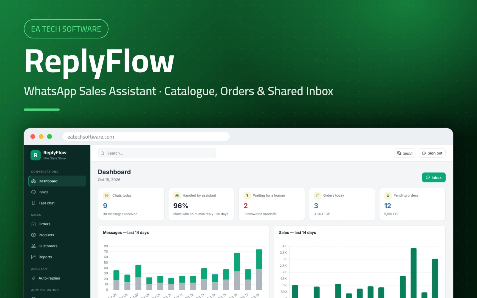 ReplyFlow — WhatsApp Sales Assistant