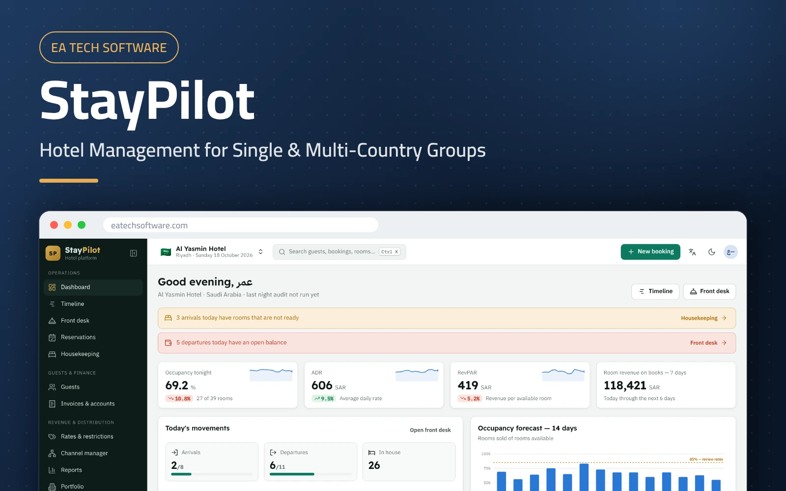 StayPilot — Hotel Management Platform